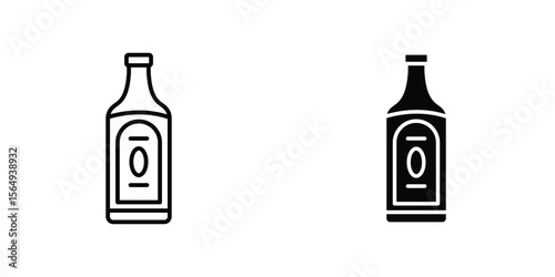 Gin icon design collection. Vector sign and symbol for UI designs