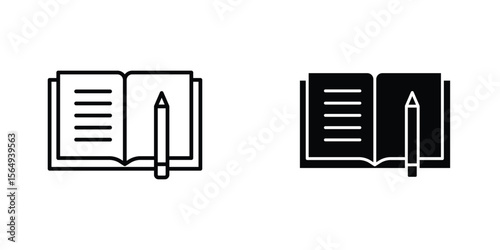 Homework icon design collection. Vector sign and symbol for UI designs