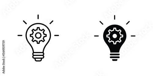 Implementation icon design collection. Vector sign and symbol for UI designs