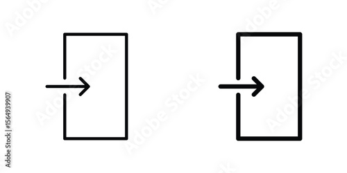 Inside icon design collection. Vector sign and symbol for UI designs