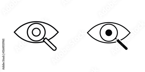 Investigation icon design collection. Vector sign and symbol for UI designs