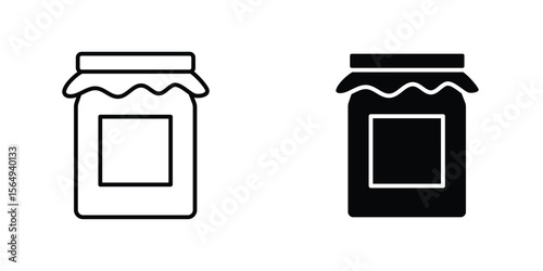 Jar icon design collection. Vector sign and symbol for UI designs