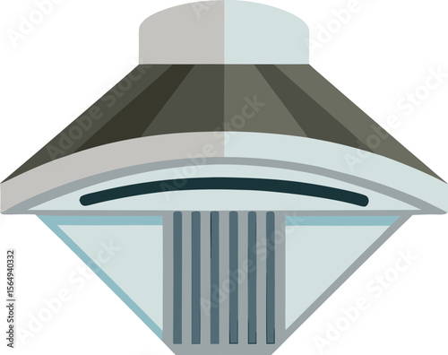 Modern Kitchen Range Hood Vector

