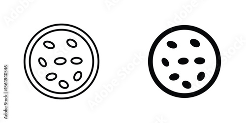 Leukemia icon design collection. Vector sign and symbol for UI designs