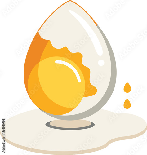 Honey Drop Vector with Liquid Splash


