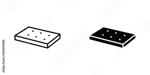 Mattress icon design collection. Vector sign and symbol for UI designs