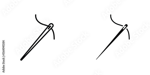 Needle icon design collection. Vector sign and symbol for UI designs