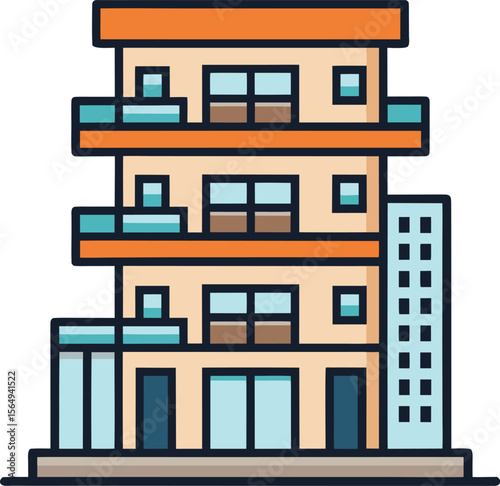 vector illustration of building