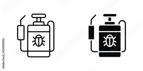 Pesticide icon design collection. Vector sign and symbol for UI designs