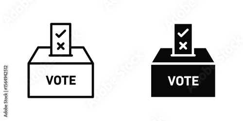 Referendum icon design collection. Vector sign and symbol for UI designs