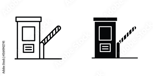 Road toll icon design collection. Vector sign and symbol for UI designs