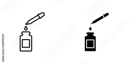 Serum icon design collection. Vector sign and symbol for UI designs