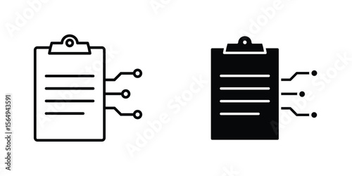 Smart contract icon design collection. Vector sign and symbol for UI designs