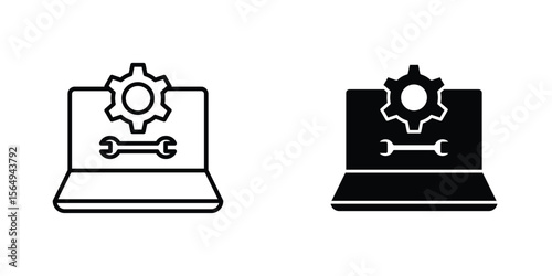 Software Engineering icon design collection. Vector sign and symbol for UI designs