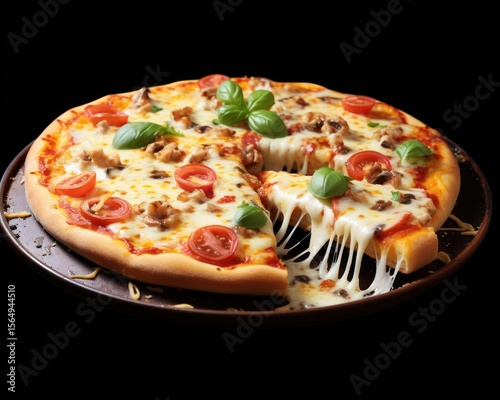 Pizza Delicacy A Flavorful and Cheesy Pizza with a Meat Extravaganza