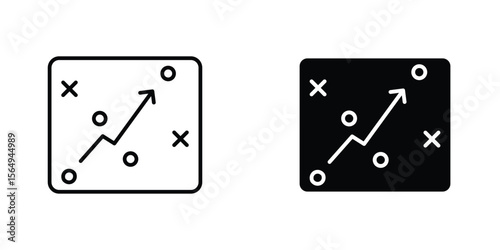 Tactical icon design collection. Vector sign and symbol for UI designs
