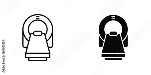 Tomography icon design collection. Vector sign and symbol for UI designs