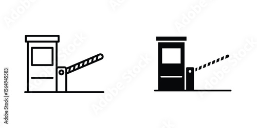 Toll road icon design collection. Vector sign and symbol for UI designs