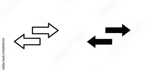 Transfer icon design collection. Vector sign and symbol for UI designs