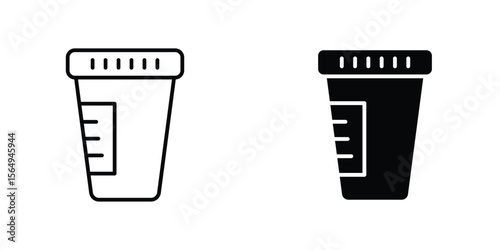 Urine test icon design collection. Vector sign and symbol for UI designs