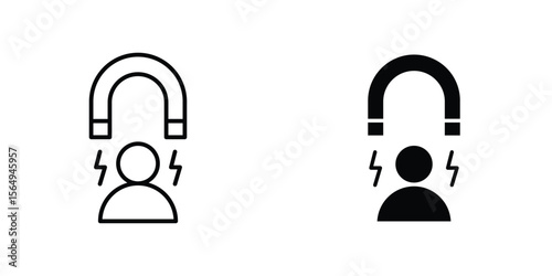 User engagement icon design collection. Vector sign and symbol for UI designs