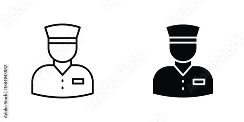 Valet icon design collection. Vector sign and symbol for UI designs