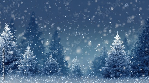 Wintery Christmas Background