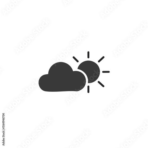 Weather icon cloud sun