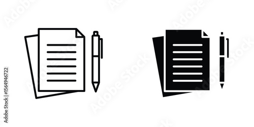 Wills and trusts icon design collection. Vector sign and symbol for UI designs