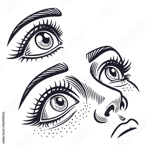 Modern Artistic Illustration Abstract Pattern. Creative Design Elements.
