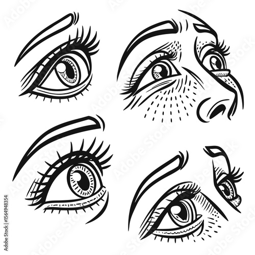 Modern Artistic Illustration Abstract Pattern. Creative Design Elements.