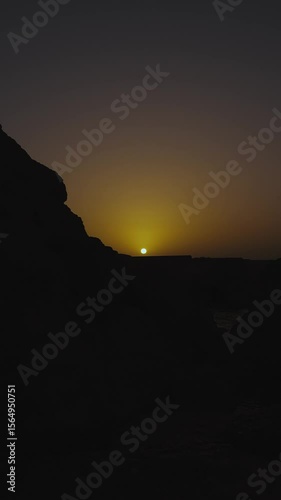 sunset in the mountains