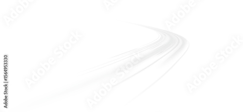 White neon motion with car speed streak and vector glow, road transport design in dark city background, dynamic flash effects and colorful beam lines for modern automotive themes.

