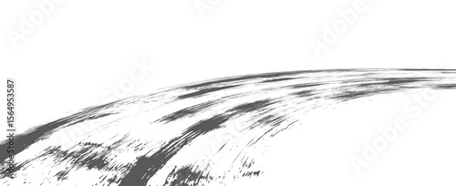 Tire tread marks, wheel textures, tire marks - car racing, motocross, drift, rally, off-road and others. Vector black isolated texture in grunge style with splashes.eps10