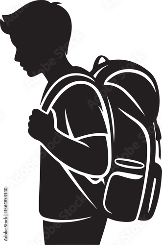 Student Carrying Heavy Backpack