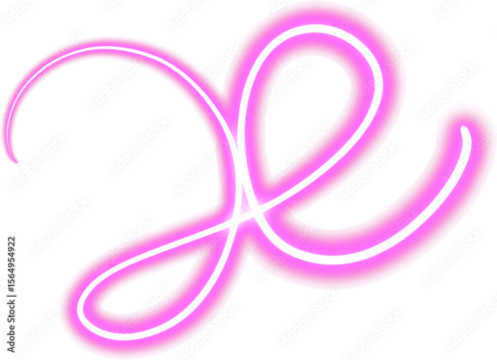 Pink lighting lines curve and twirl. Neon design Pink lighting lines curve and twirl. Neon design
