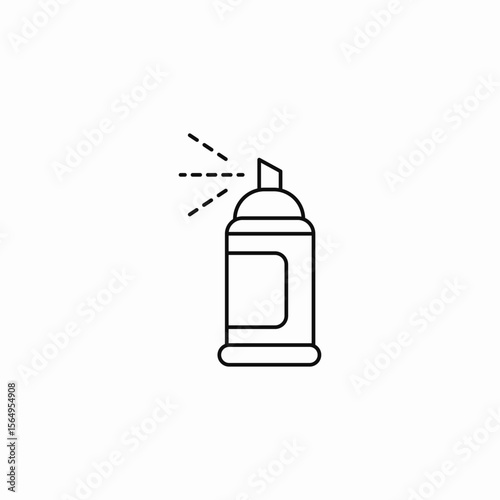 aerosol spray can icon sign vector