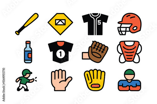 Baseball equipment and players baseball bat yellow diamond sign