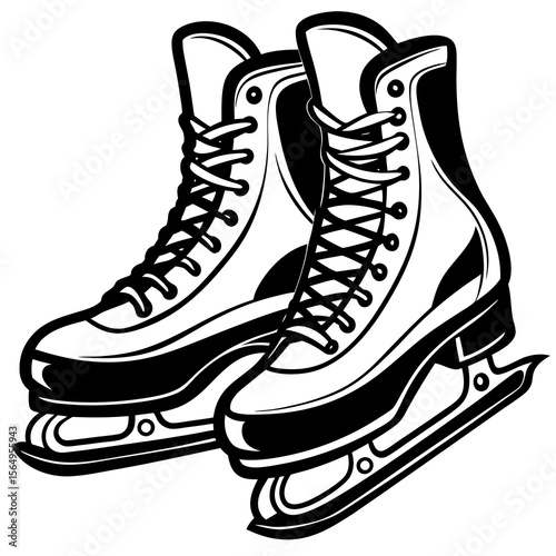 ice skates isolated on white