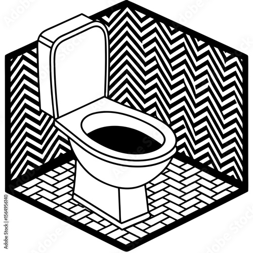 toilet bowl vector