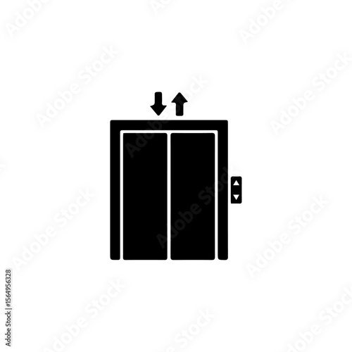 Lift icon flat vector design.