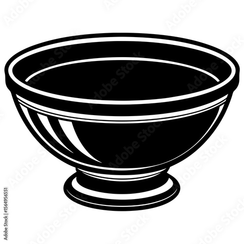 ceramic bowl isolated on white