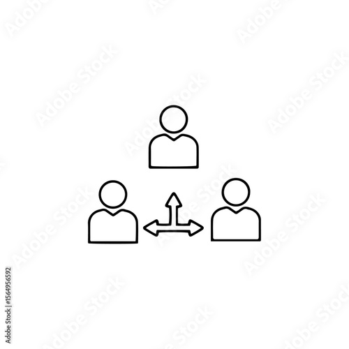 Third party icon flat vector design.