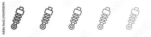 damper icon Line graphics illustration symbol