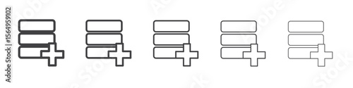 Data Recovery icon Line graphics illustration symbol
