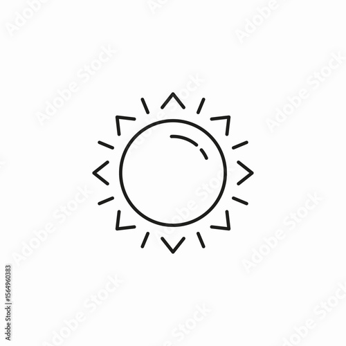 bright sun light icon sign vector
