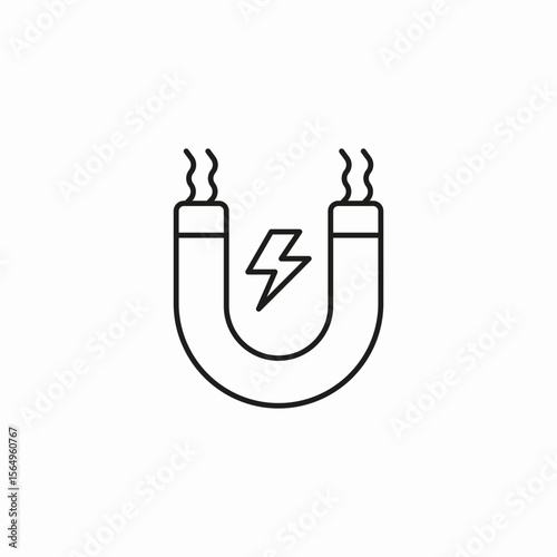 electromagnet energy symbol icon sign vector