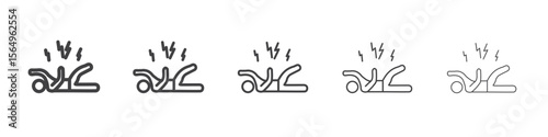 Epilepsy icon Line graphics illustration symbol