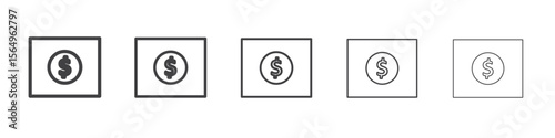 Expensive icon Line graphics illustration symbol