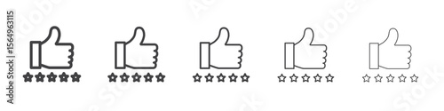 Feedback icon Line graphics illustration symbol
